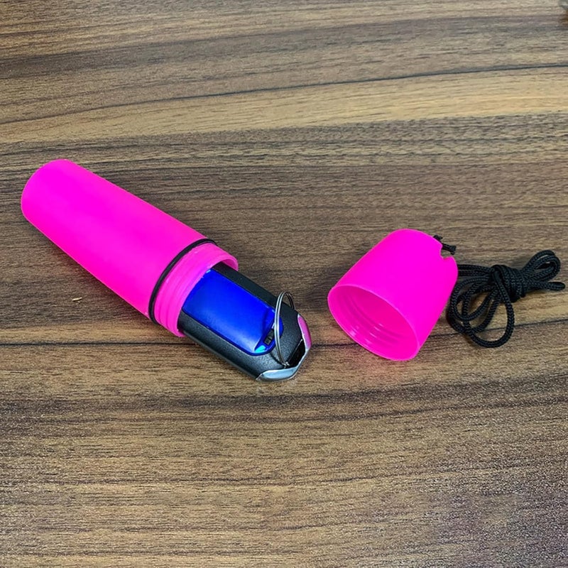 WinldMonmo Pink Waterproof Container Bottle Holder with Lanyard - Floating Dry Box for Kayak, Canoe, Boat, Diving, and Snorkeling - Watertight Plastic Case with Hook and O-Ring Seal for Outdoor Activities - Image 4